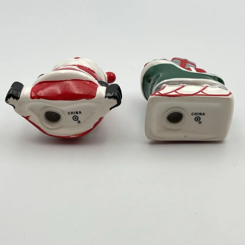Santa Claus and Sleigh With Gifts Salt and Pepper Shakers Set - 3 inches tall‎